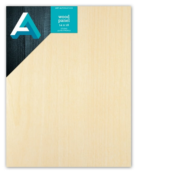 Art Alternatives Classic Wood Panel, Studio, .75" Profile, 14" x 18"