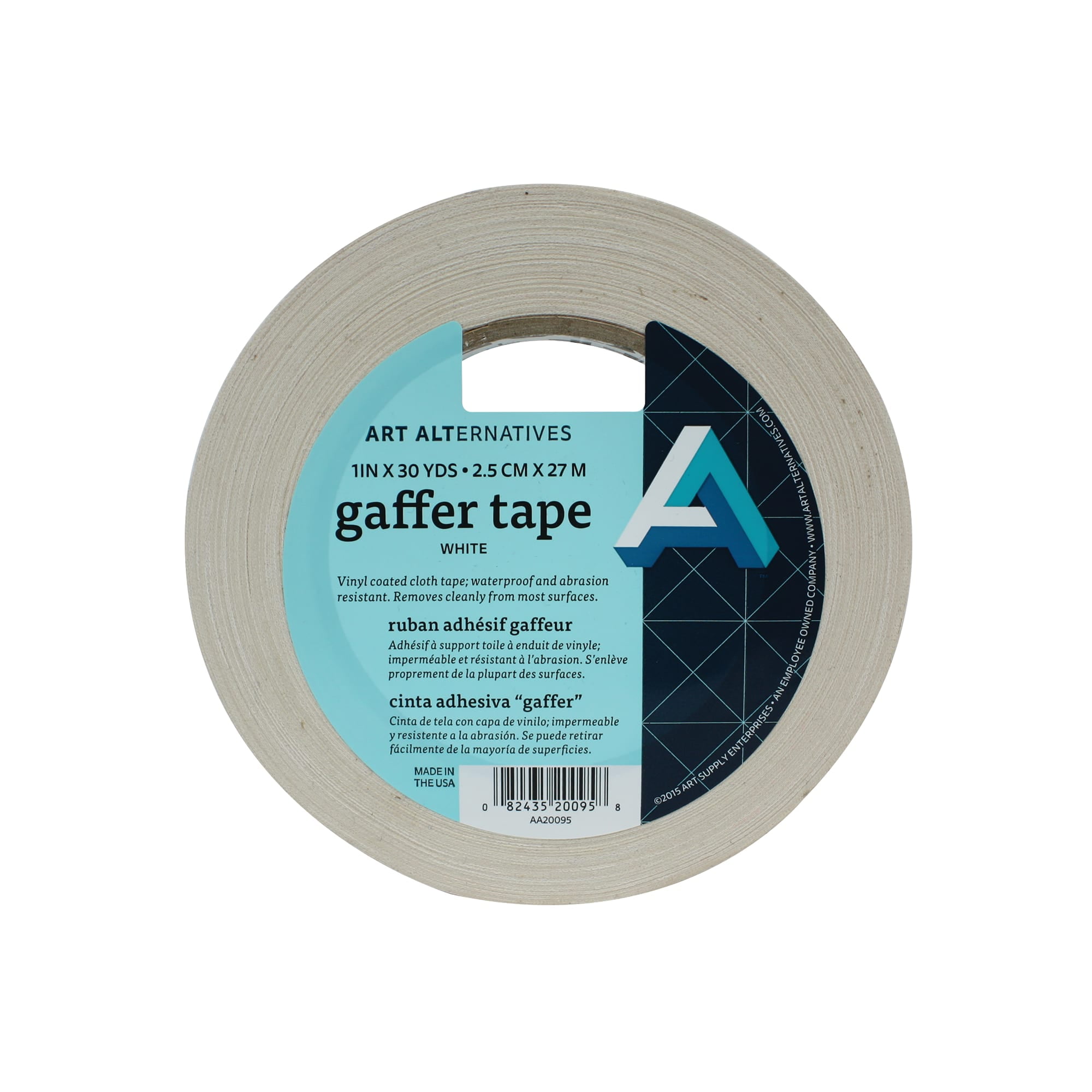 Art Alternatives Gaffer Tape, 1" x 30 yds., White