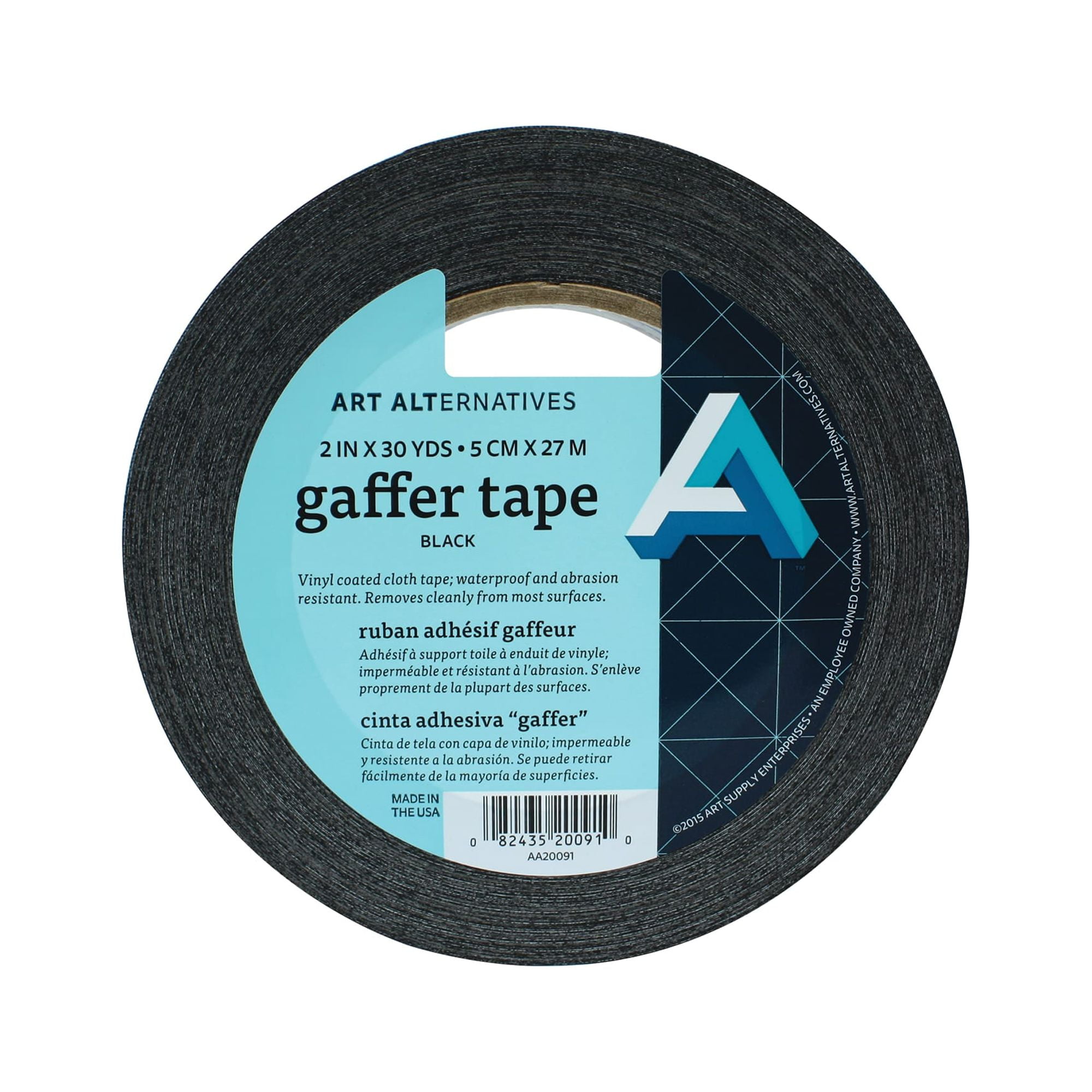 Art Alternatives Gaffer Tape, 2" x 30 yds., Black