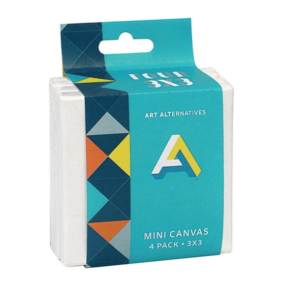 Art Alternatives Mini Canvas, 3" x 3", 4/Pkg.