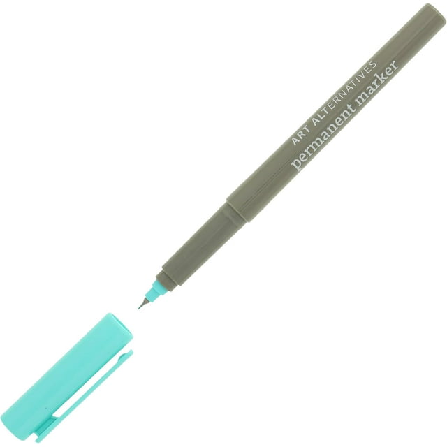 Art Alternatives Permanent Marker, ExtraFine, Aqua 1.2mm Felt Nib