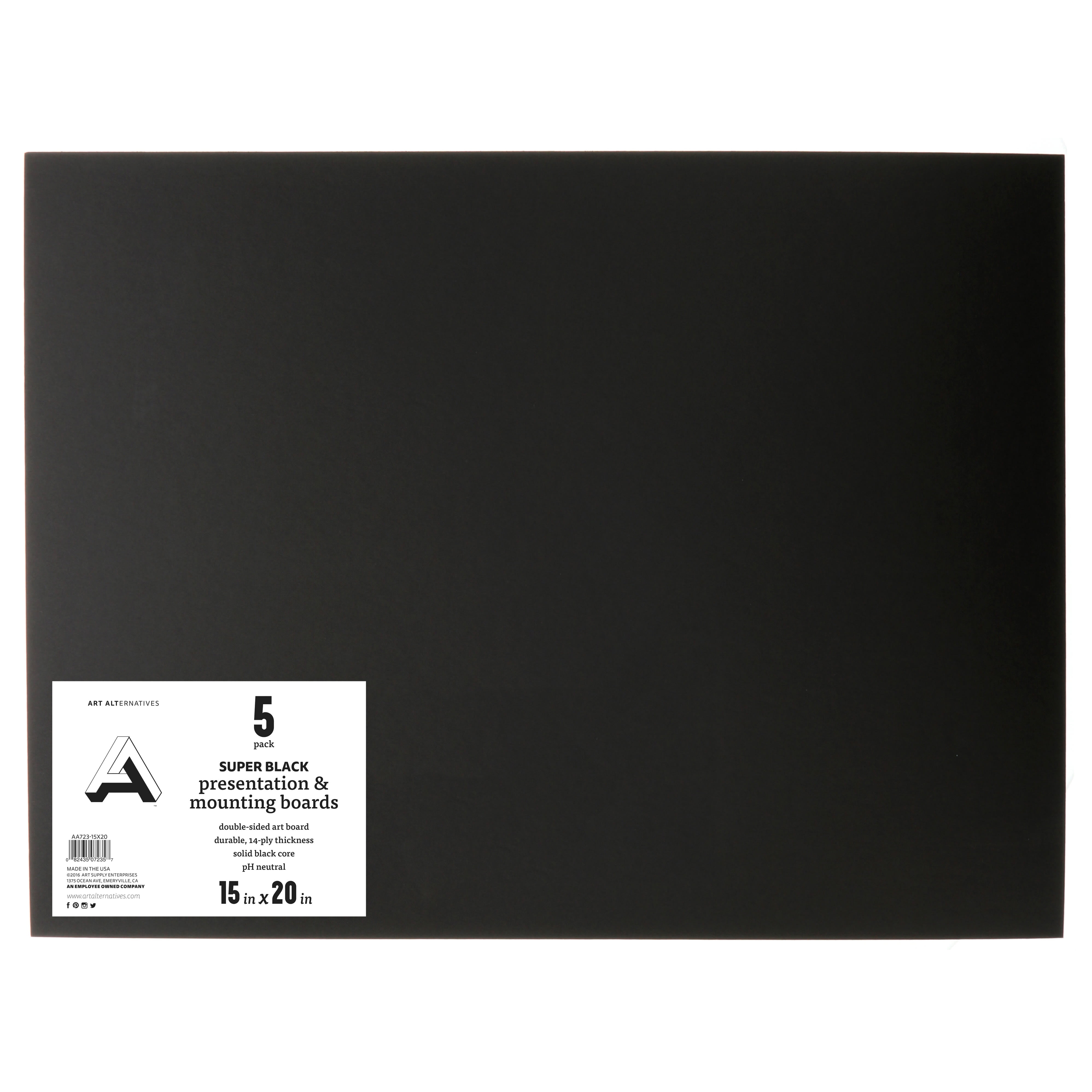 Canson Art Board Black Drawing Board 20 x 30 (Pack of 5
