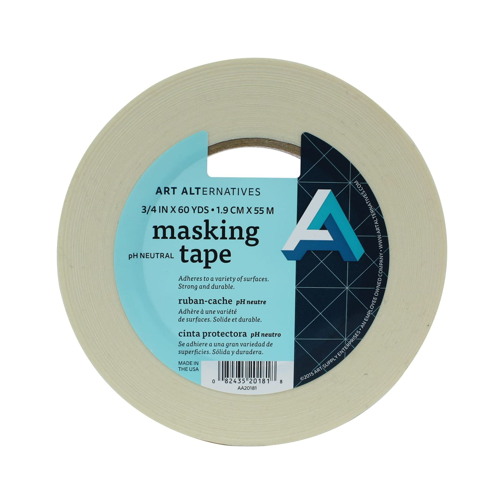 Universal Premium Blue Masking Tape, 24mm x 54.8m, Blue, 2-Pack