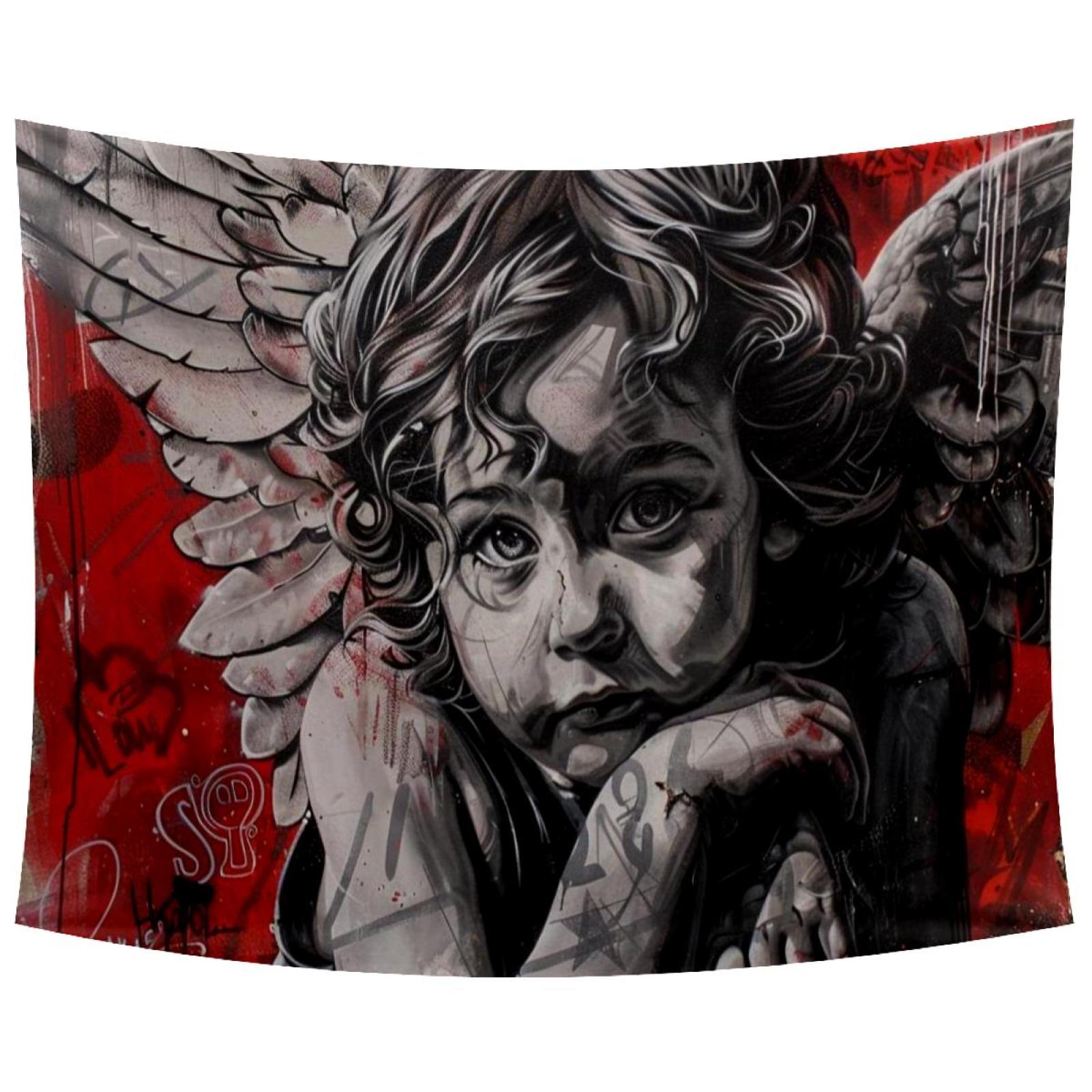 Art Angel Baby Tapestry Wall Hanging for Bedroom Home Decor Living Room