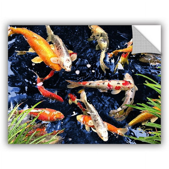 Art Appealz George Zucconi "Koi" Removable Wall Art Graphic