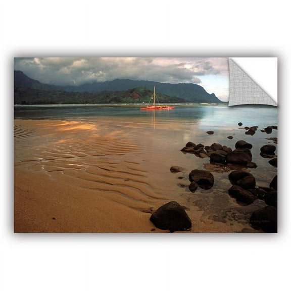 Art Appealz Kathy Yates Hanalei Bay At Dawn Removable Wall Art Graphic