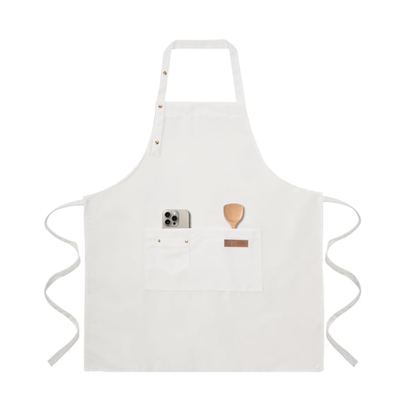 Art Aprons for Women Painting Pottery Baking, Mens Buckle Straps Kitchen Apron with Pockets for Chef Cooking (Black)
