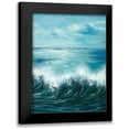 thumbnail image 1 of Art Atelier Alliance 12x14 Black Modern Framed Museum Art Print Titled - Coastal Wave 3, 1 of 5