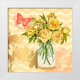 thumbnail image 1 of Art Atelier Alliance 15x15 White Modern Wood Framed Museum Art Print Titled - Yellow Mason Jar Bouquet, 1 of 4