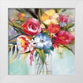 thumbnail image 1 of Art Atelier Alliance 20x20 White Modern Wood Framed Museum Art Print Titled - Lush Painterly Blossoms, 1 of 4