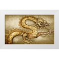 thumbnail image 1 of Art Atelier Alliance 24x16 White Modern Wood Framed Museum Art Print Titled - Golden Dragon, 1 of 4