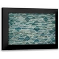 thumbnail image 1 of Art Atelier Alliance 24x17 Black Modern Framed Museum Art Print Titled - Indigo Lattice, 1 of 5