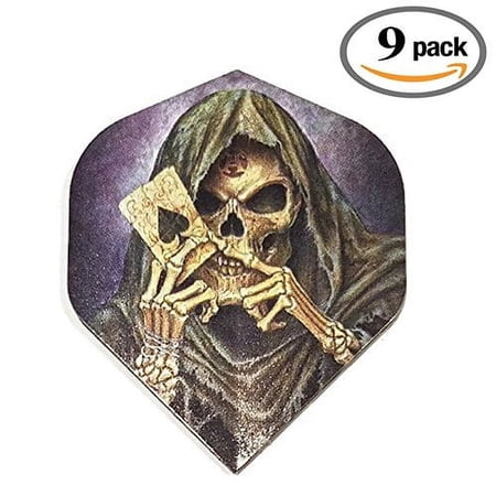 Art Attack (3 Sets) Designa Alchemy Grim Reaper Ace Card 100 Micron Extra Strong Standard Dart Flights