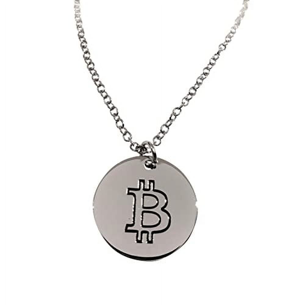 Silver Necklace featuring Bitcoin Blockchain Crypto Zambia | Ubuy