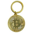 thumbnail image 1 of Art Attack Bitcoin Crypto Keychain (Goldtone), 1 of 2