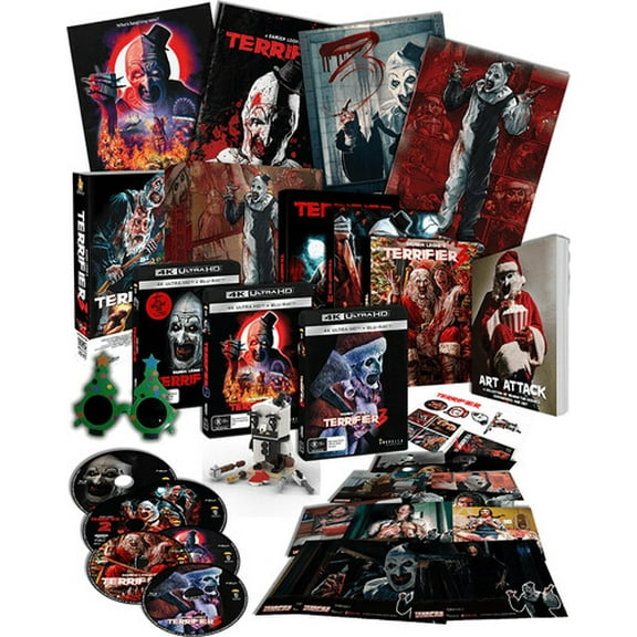 Art Attack: Terrifier Collector's Edition Boxset (4K Ultra HD + Blu-ray), Umbrella Ent, Horror