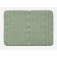 thumbnail image 1 of Art Bath Mat, Art Deco Inspired Abstract Botanical Ornaments Repetitive Print, Plush Bathroom Decor Mat with Non Slip Backing, 29.5" X 17.5", Fern Green Hunter Green, by Ambesonne, 1 of 2