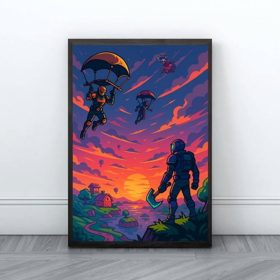 Art Battle Royale Victory Poster For Gift For Son For Friend Battle Royale Boy Room Decor Battle Royale Teen Room Decor Birthday Gift, UNFRAMED