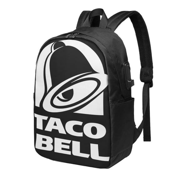 Art Bell With Taco Backpack Fashion Travel Backpack Laptop Backpack 17 Inch External Usb Interface Headphone Line Interface
