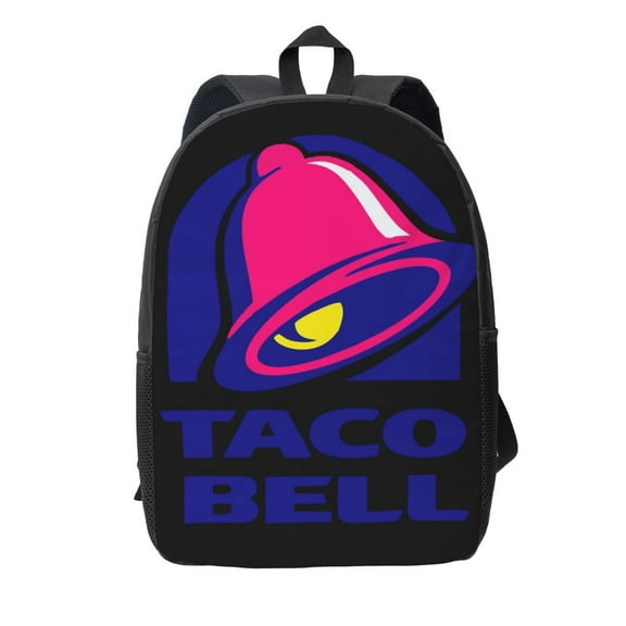 Art Bell With Taco Backpack Simple Lightweight Backpack Fashion Travel Backpack Laptop Backpack 17 Inch