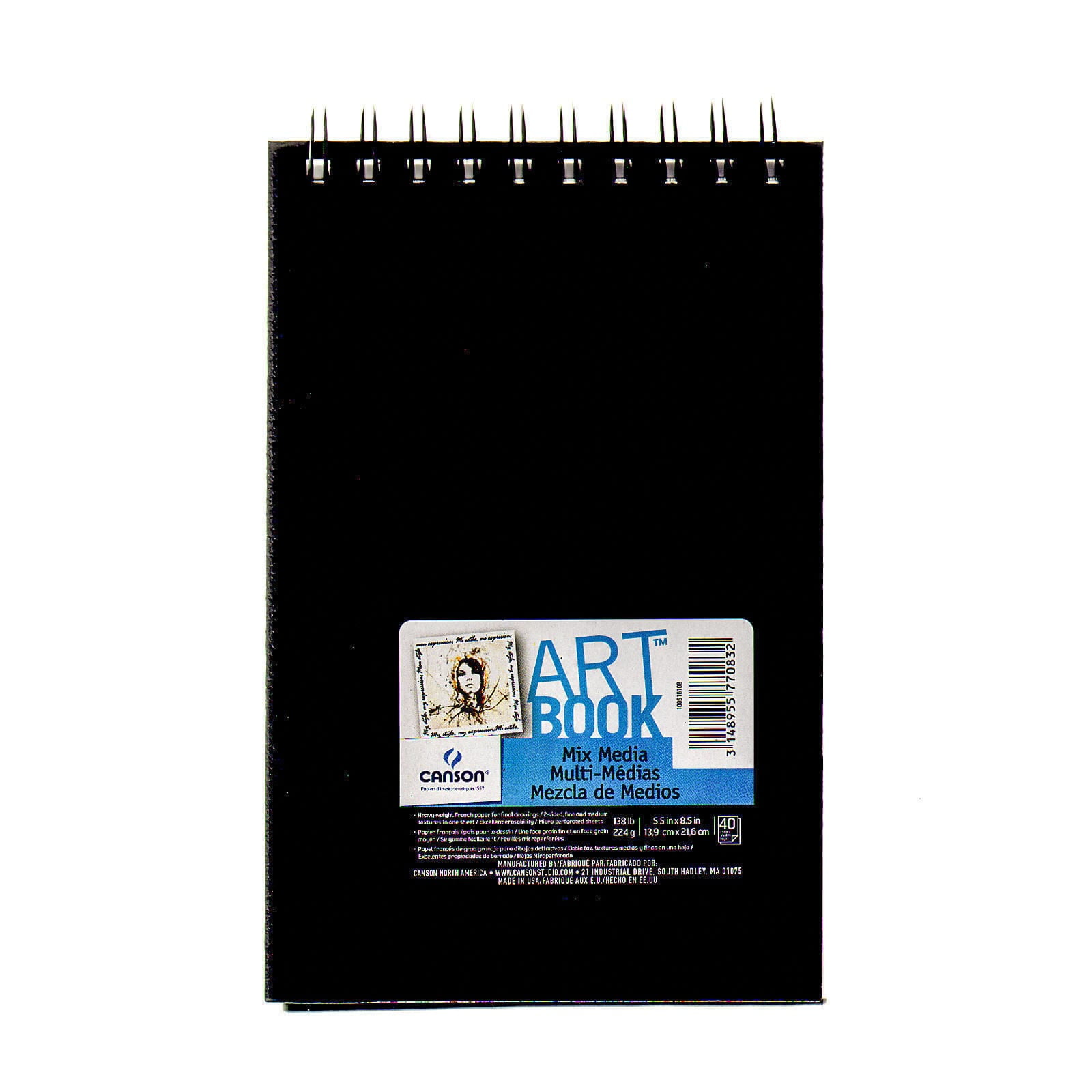 Art Book All Media Watercolor Sketch Books 7 in. x 10 in., heavy weight, 40 sheets (pack of 2)