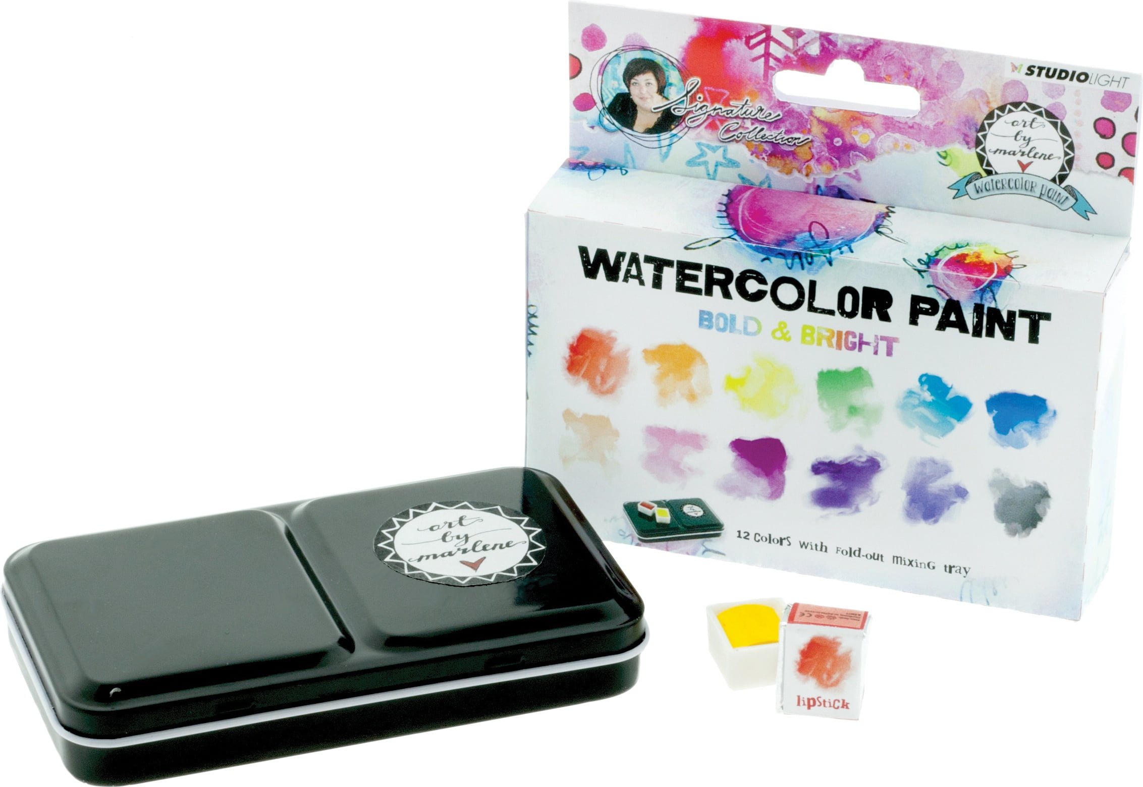 Art By Marlene 2.0 Watercolor Painting Set W/TrayBold & Bright