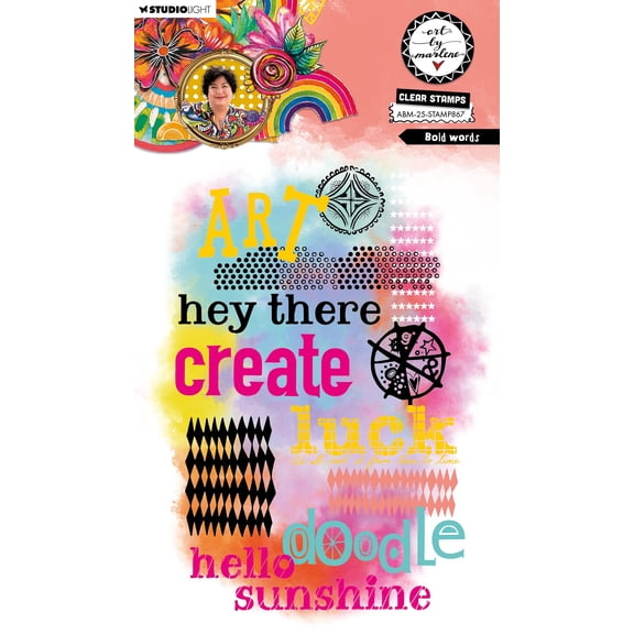 Art By Marlene Clear Stamps-Bold Words