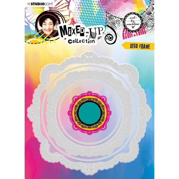 Art By Marlene Mixed-Up Cutting Die-Nr. 418, Deco Frame