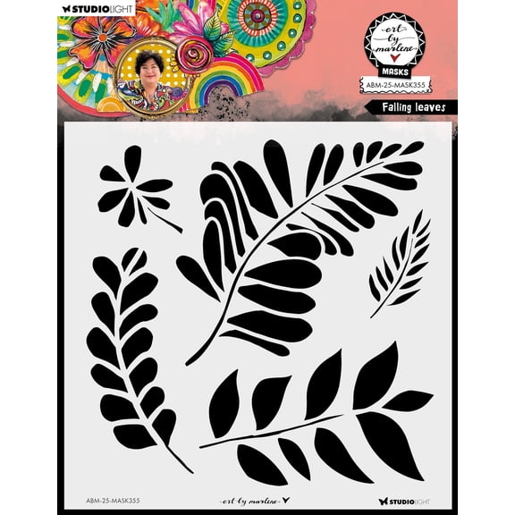 Art By Marlene Stencil-Falling Leaves