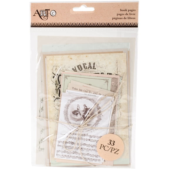 Art-C Book Pages Ephemera 33/Pkg-Music