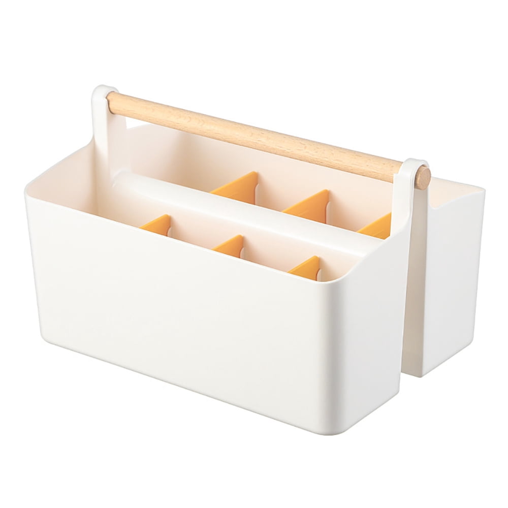 Art Caddy Organizer Portable,Marker Box, Large Pen Holder for Desk, Art Supply Storage Bin with Adjustable Dividers for Colored Pencils,Markers,Craft Organizers