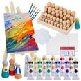 Art Canvas Paint Set Supplies 63 Piece Paint Kit Canvas Acrylic