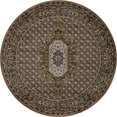 thumbnail image 1 of Art Carpet 21452 5 ft. Arbor Collection Downton Woven Round Area Rug, Brown, 1 of 2