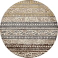 thumbnail image 1 of Art Carpet 21940 8 ft. Novi Collection Flowing Woven Round Area Rug, Beige, 1 of 2