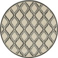 thumbnail image 1 of Art Carpet 24644 8 ft. Milan Collection Hopscotch Woven Round Area Rug, Gray, 1 of 3