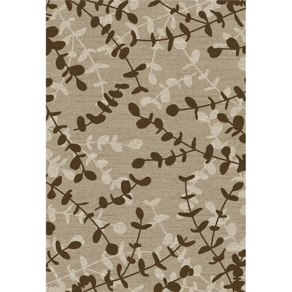 Art Carpet 24804 9 x 13 ft. Milan Collection Eucalyptus Woven Area Rug, Beige