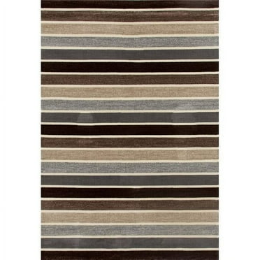 Art Carpet 25702 9 x 13 ft. Troy Collection Mainline Woven Area Rug, Brown
