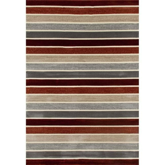 Art Carpet 25764 4 x 6 ft. Troy Collection Mainline Woven Area Rug, Red