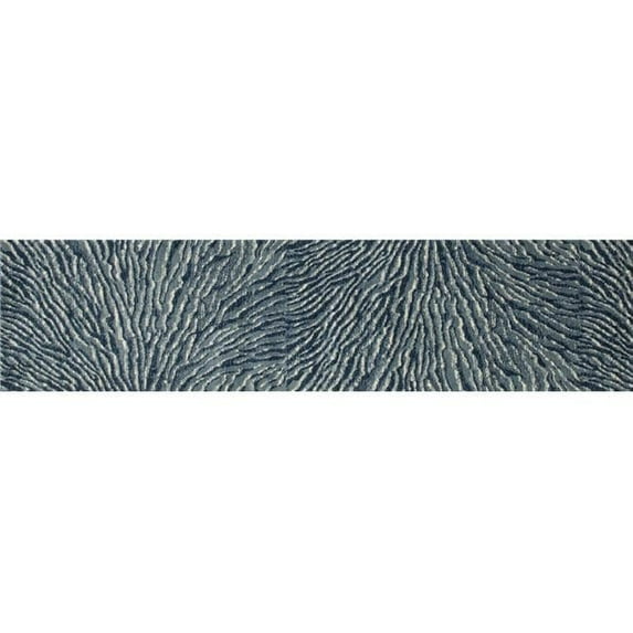Art Carpet 25849 2 x 8 ft. Troy Collection Ripple Woven Area Rug Runner, Blue
