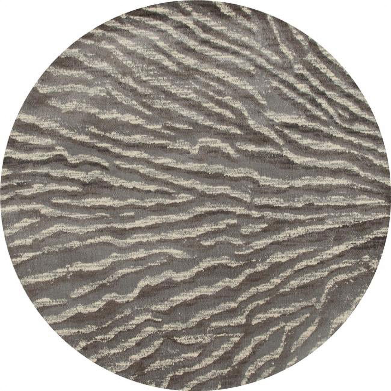 Art Carpet 25986 5 ft. Troy Collection Ripple Woven Round Area Rug