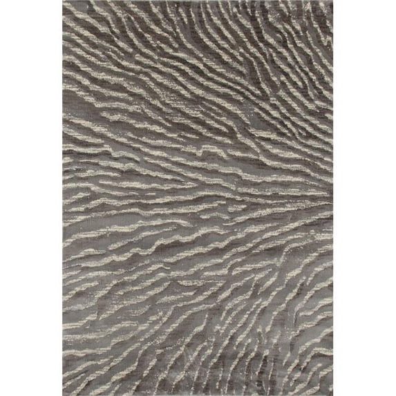 Art Carpet 26006 7 x 9 ft. Troy Collection Ripple Woven Area Rug, Gray