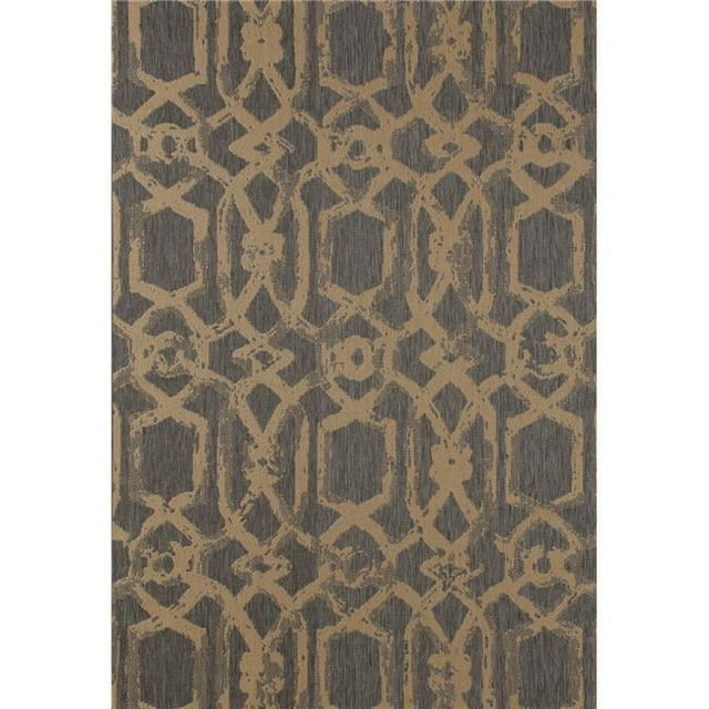 Art Carpet 29984 8 x 11 ft. Plymouth Collection Blacksmith Flat Woven Indoor & Outdoor Area Rug, Gray