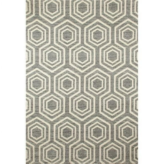 Art Carpet 841864100488 8 x 10 ft. Highline Collection Bees Knees Woven Area Rug, Gray