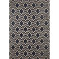 thumbnail image 1 of Art Carpet 841864100563 4 x 5 ft. Highline Collection Diamond Grid Woven Area Rug&#44; Navy, 1 of 4