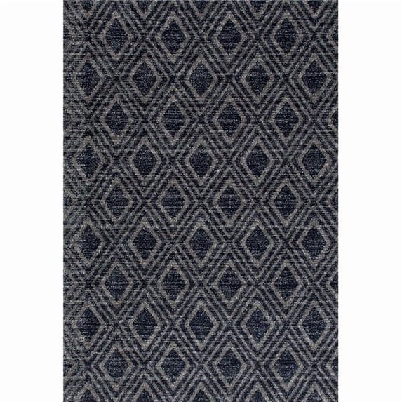 Art Carpet 841864100709 8 x 10 ft. Highline Collection Diamond Grid Woven Area Rug, Gray