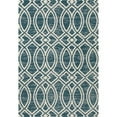 thumbnail image 1 of Art Carpet 841864100907 5 x 8 ft. Highline Collection Ogee Trellis Woven Area Rug, Aqua, 1 of 2
