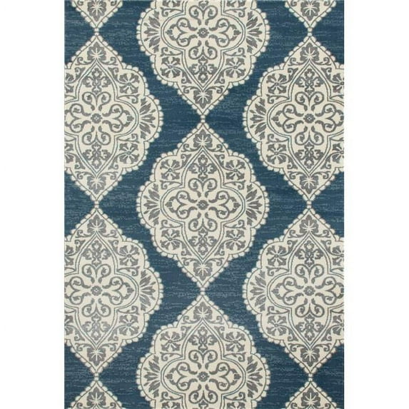 Art Carpet 841864102918 2 x 4 ft. Arabella Collection Medallion Woven Area Rug, Blue