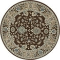 thumbnail image 1 of Art Carpet 841864105261 5 ft. Kensington Collection Jacobean Border Woven Round Area Rug, Brown, 1 of 3