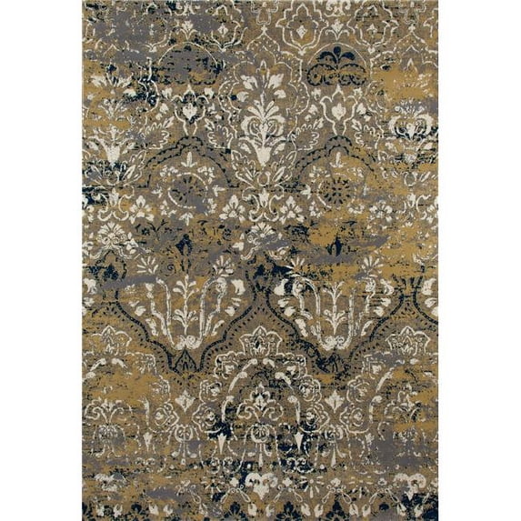 Art Carpet 841864109672 2 x 4 ft. Bastille Collection Emerge Woven Area Rug, Yellow