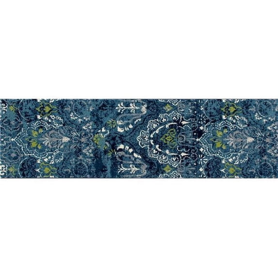 Art Carpet 841864109917 2 x 8 ft. Bastille Collection Emerge Woven Area Rug, Teal